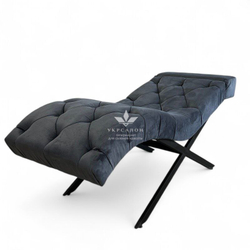 Анатомическая кушетка Mark 555-10 с пуговицами и подголовником для лашмейкеров и бровистов