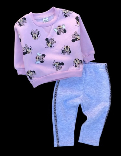 Костюм 2в1, двунитка з начосом: світшот, штани "Bebico"