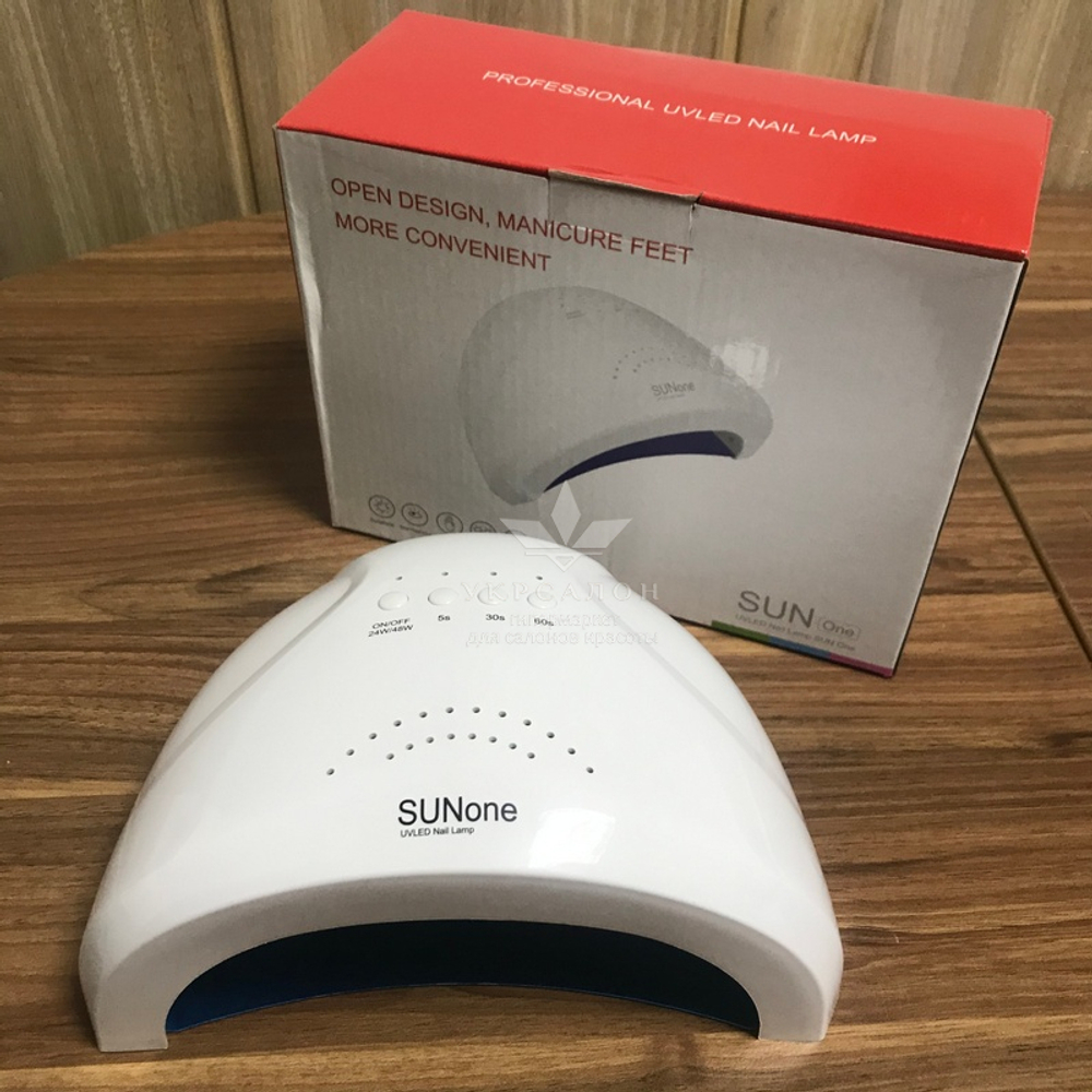 Лампа для манікюру led + uv sun one, 48w