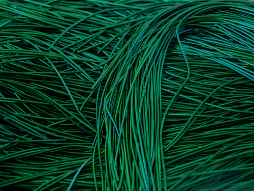 Канитель гладкая темно-зеленый 1мм