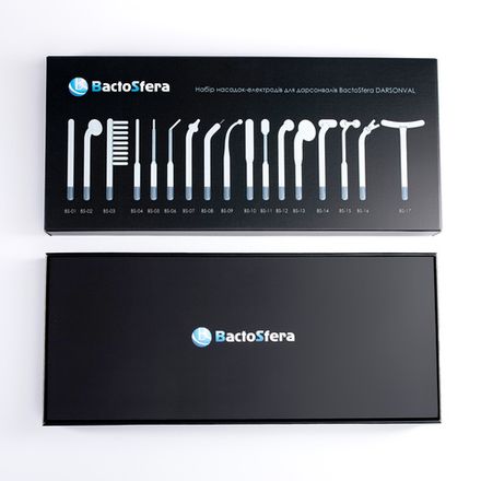 Набор электродов для дарсонвалей Darsonval (17 шт) с коробкой-пьедесталом