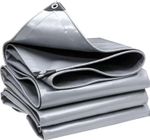 Тент 10х15 от дождя и снега, затеняющий 150г./м2 (серый) тарпаулиновый. Усиленные края.