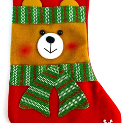 Новогодний подарочный носок Медвежонок