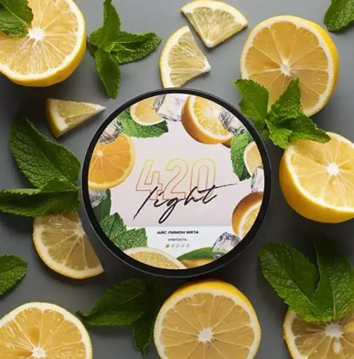 Табак 420 Light Айс Лимон Мята 100г