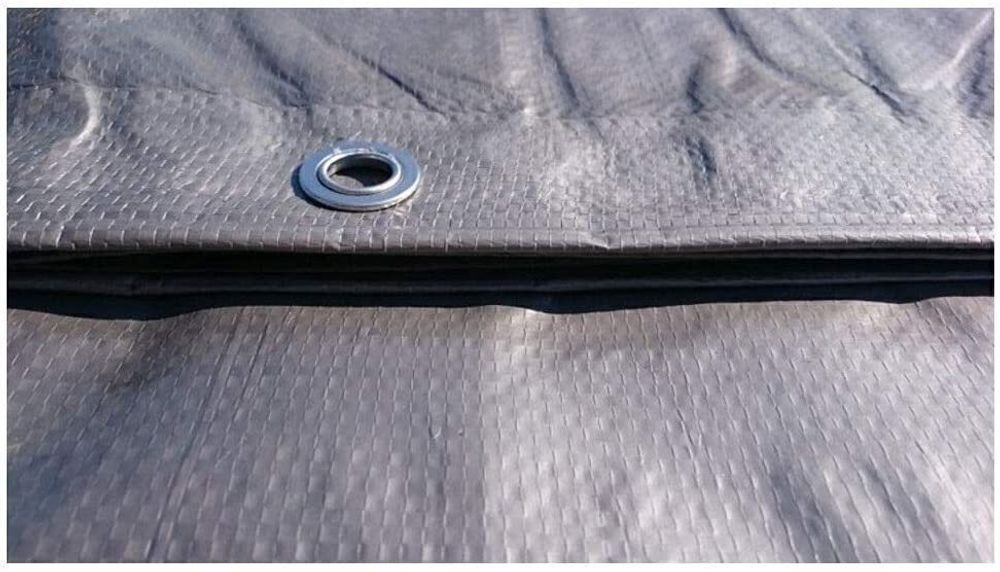 Тент полипропиленовый 8х10 от дождя и снега, затеняющий 100г./м2 (серый)