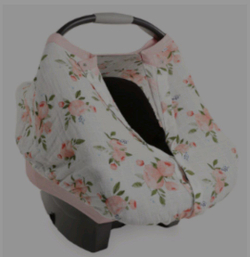 Чехол на коляску цветы