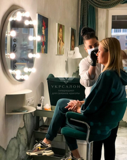 Стілець для візажу Jef velor black