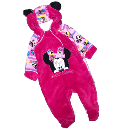 Комбінезон (ромпер) з капюшоном “Мінні”, трьохнитка з начосом ТМ "ЛІО"