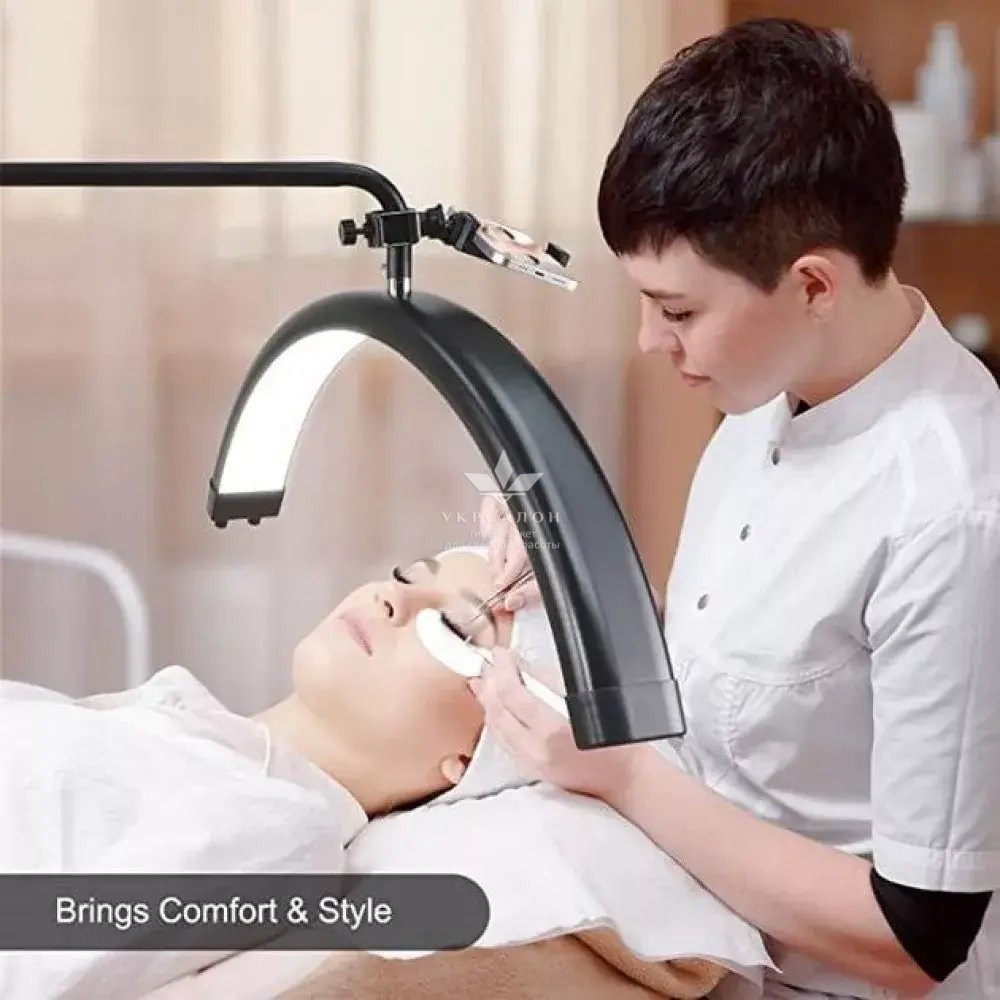 Бестеневая Led лампа для бьюти мастера универсальная HD-M8X 50W Black прямоугольная