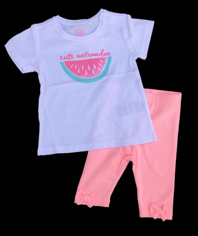 Костюм 2в1: футболка, бриджі "Watermelon", бавовна ТМ "Cool club" (74 см)