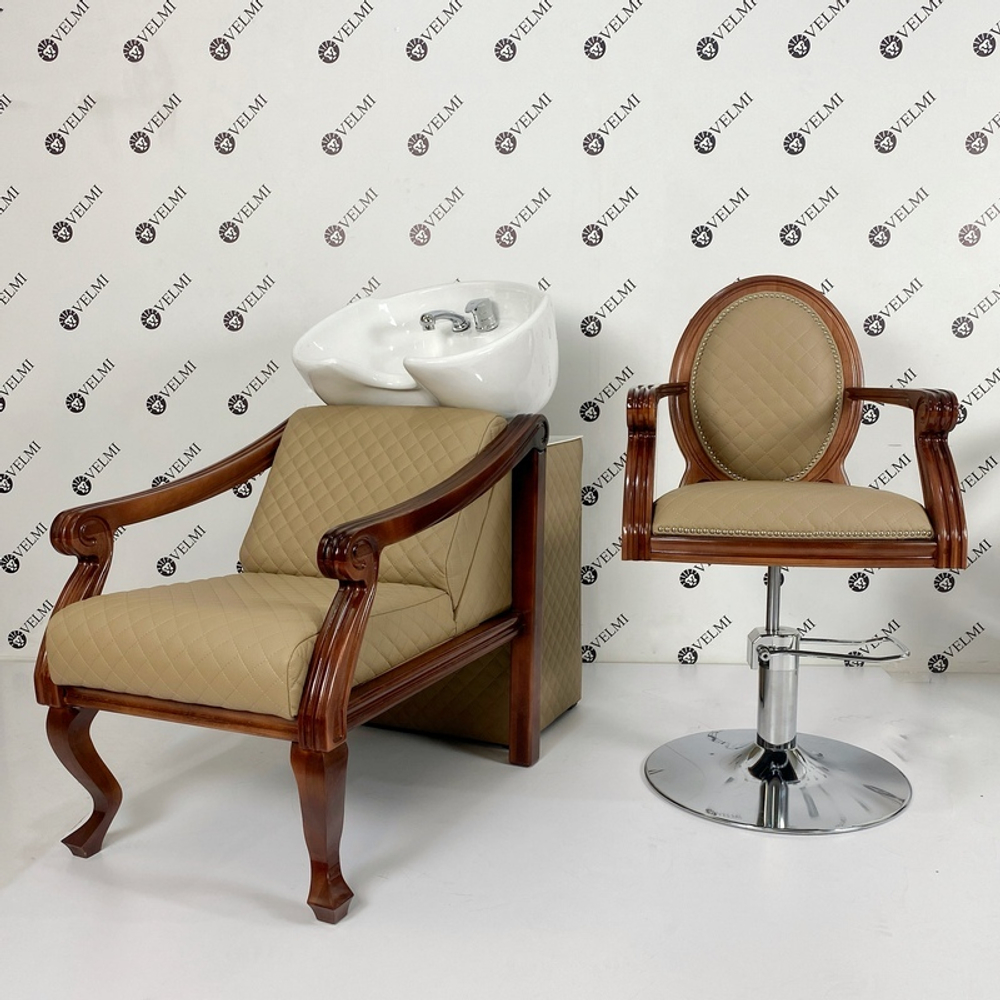 Перукарське крісло Mozart Wood