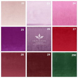 Цветовая палитра велюра
