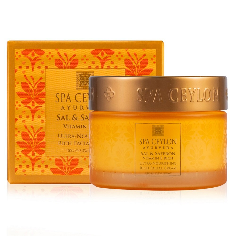 Крем ультра питательный для восстановления сухой кожи лица Шореа и Шафран 100 г, SPA Ceylon