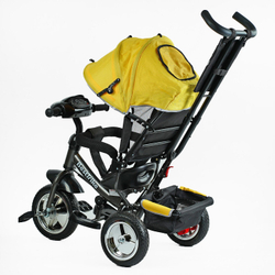 Дитячий триколісний велосипед Best Trike 6588 піна/фара, з батьківською ручкою