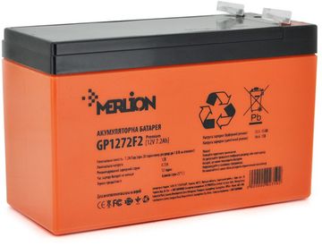 Акумуляторна батарея MERLION AGM 12 V 7.2 Ah (GP1272F2 PREMIUM)