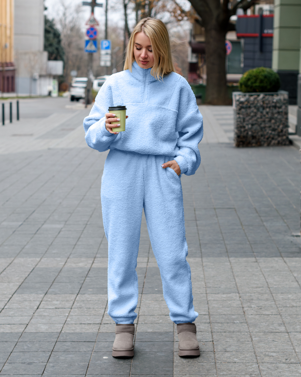 Спортивні брюки жіночі блакитного кольору (арт. 2852400106)