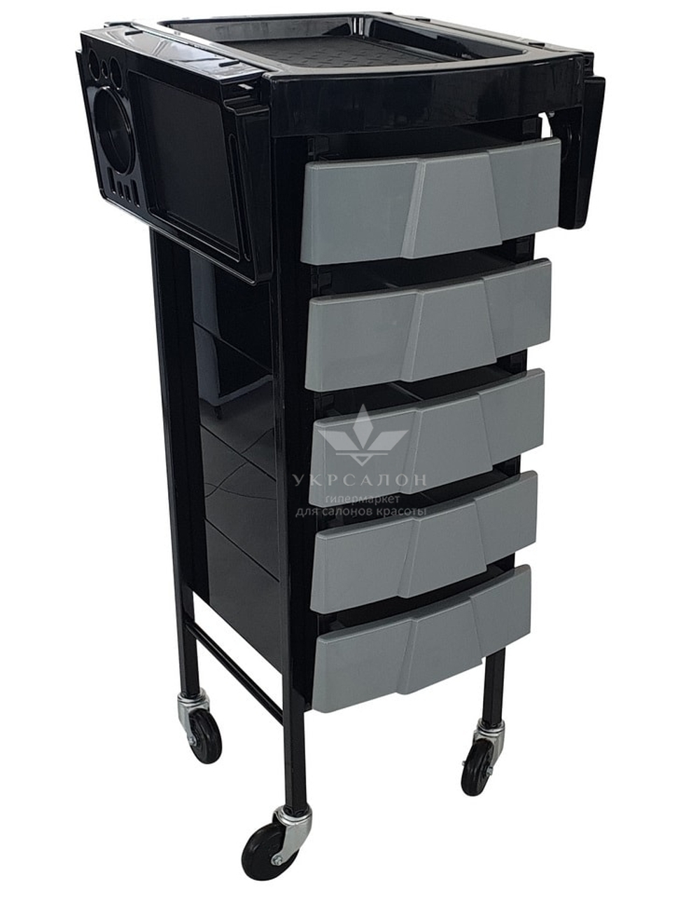 Парикмахерская тележка Pomocnik DUO Grey