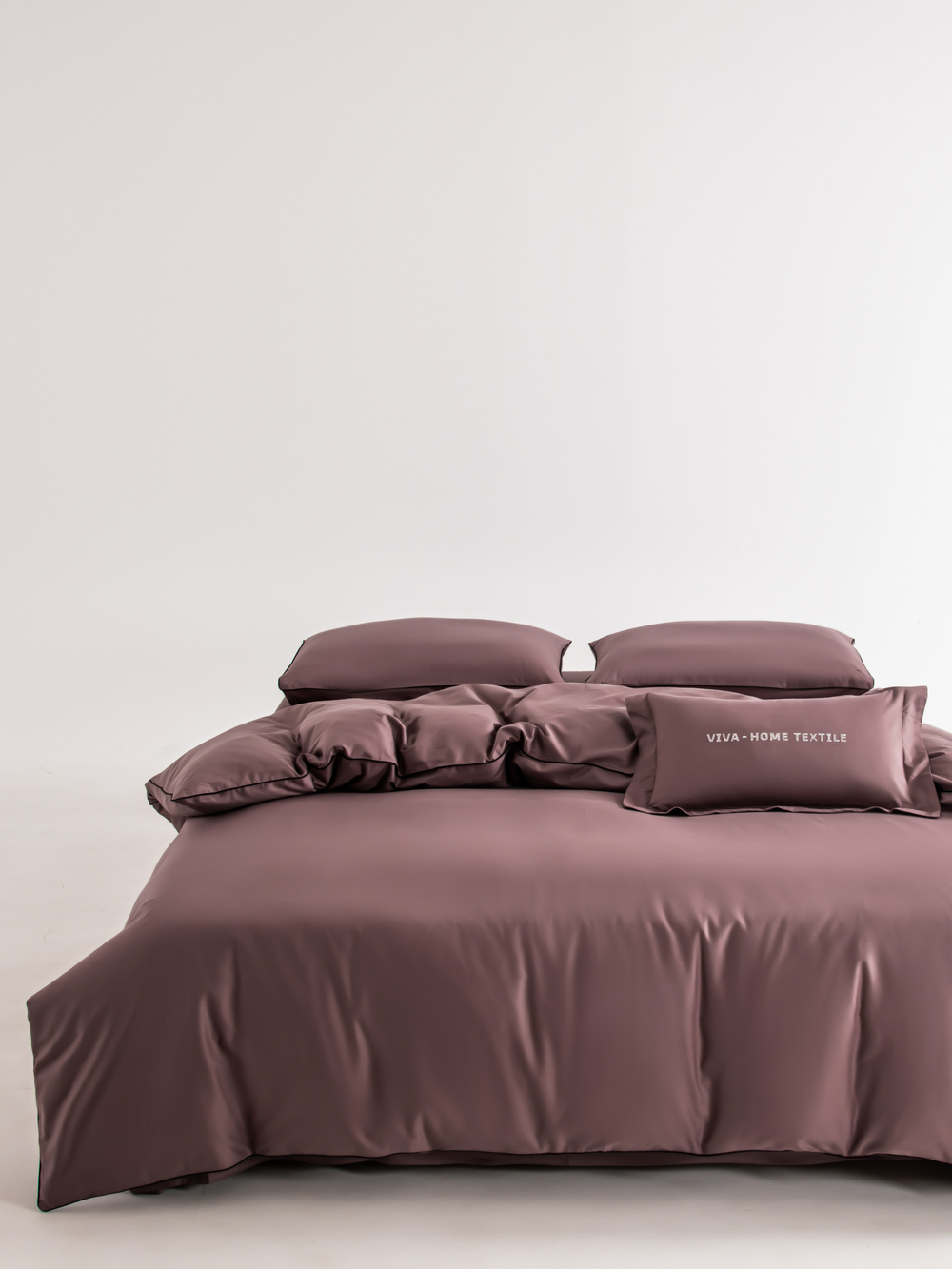 Комплект постельного белья Однотонный Сатин Элитный OCE007