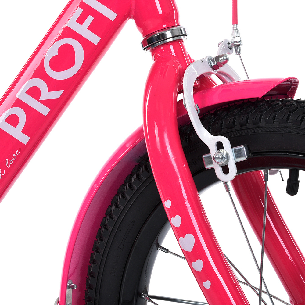 Детский велосипед для девочки Profi Princess 16 дюймов с багажником, собран на 75%