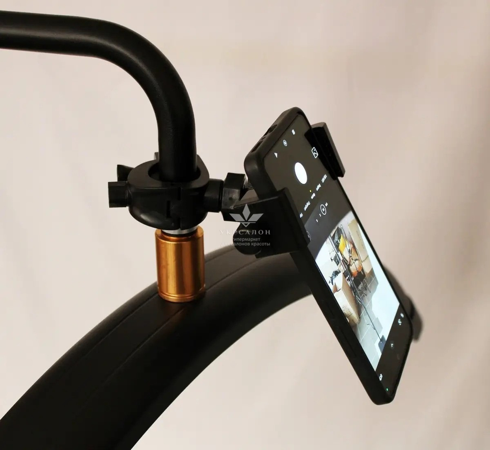 Безтіньова Led лампа для бьюті майстра Smart Moon Light HD-M8X, 60 Вт, чорна