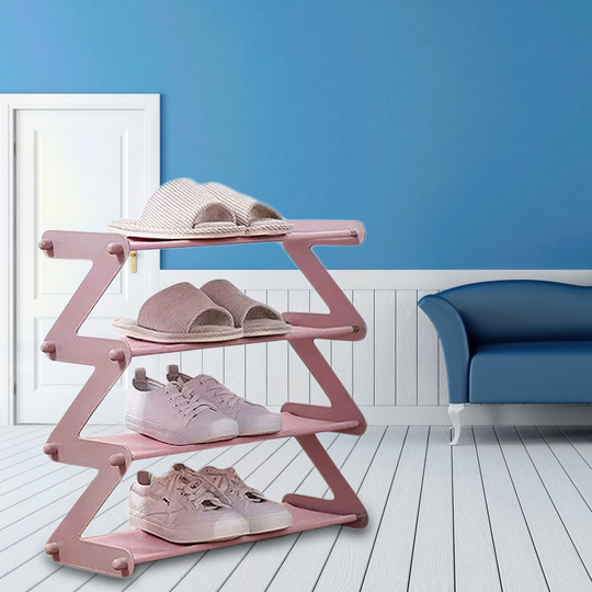 Полка для обуви z-shaped shoe rack розовая ART-ZSHELF (В)