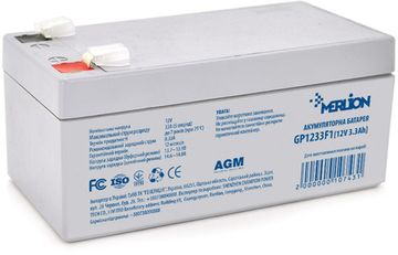 Акумуляторна батарея MERLION AGM 12 V 3.3Ah (GP1233F1)