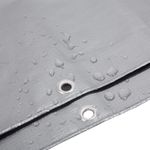 Тент 6х10 от дождя и снега 210г./м2 (серый/коричневый). Усиленные края.