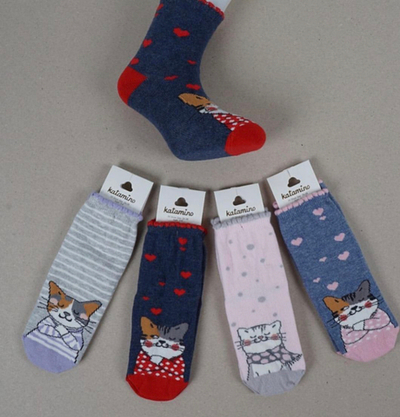Шкарпетки "Котики", бавовна ТМ "Katamino"