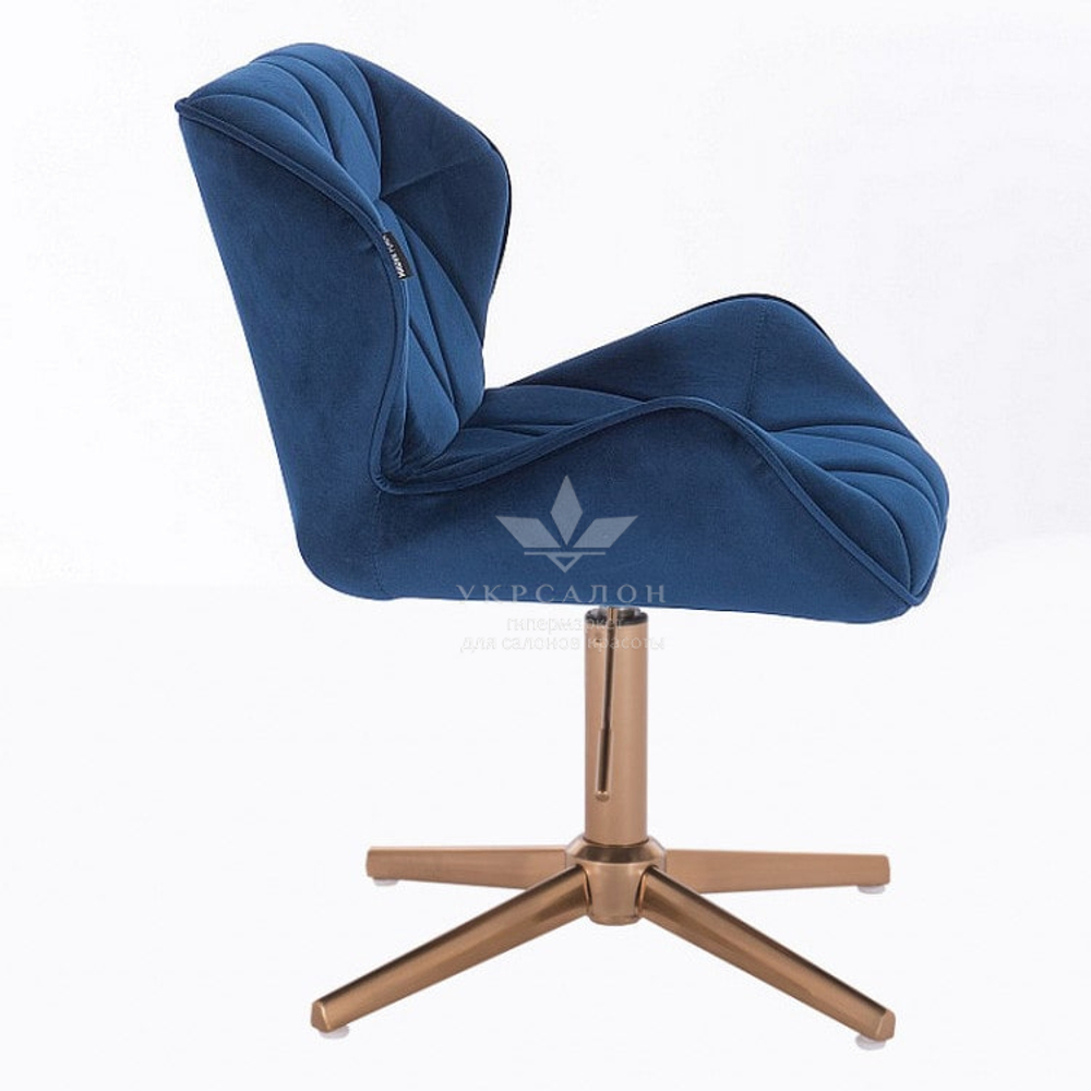 Стільчик клієнта Paris Velor gold cross