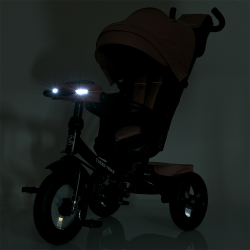 Дитячий триколісний велосипед Turbo Trike MT 1007 гумові колеса