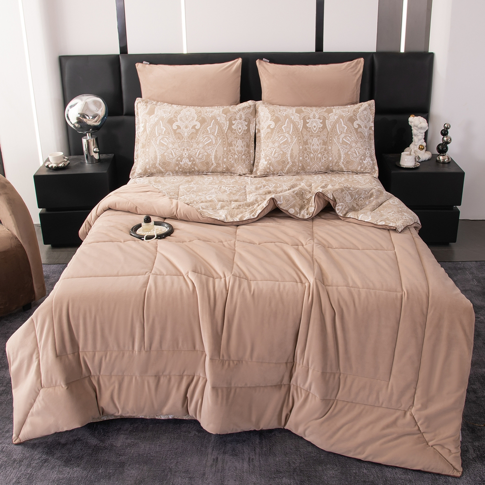 Комплект постельного белья Сатин Velouria Luxe с Одеялом VL010