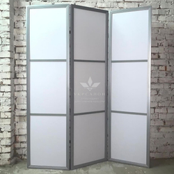 Ширма с серебристой рамкой