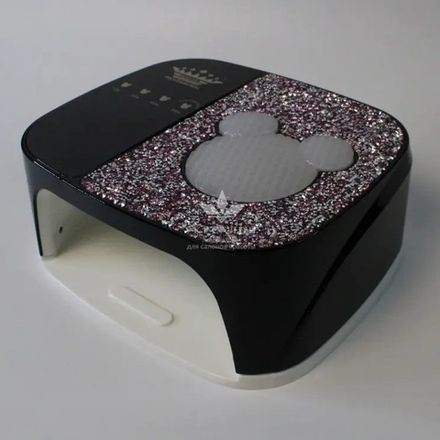 Лампа для манікюру з акумулятором LED+UV Master Professional SUN S80, 168 Вт, чорна