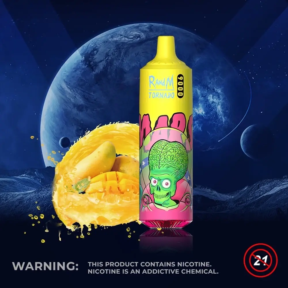 RandM Tornado 9000 Triple Mango 5% nic