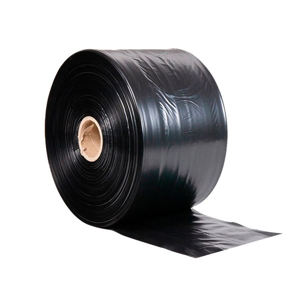 Полиэтиленовый рукав для рассады 12см х 500м  40 мкм (черный) пакеты для рассады