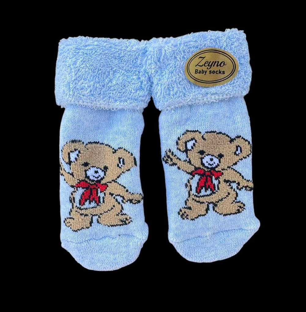 Шкарпетки "Bear", махра ТМ "Zeyno" (0-6 міс)