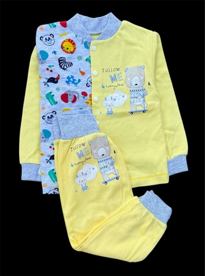 Костюм 2 в 1: кофта, штани "Принт", інтерлок ТМ "Happy ToT" (80 см)