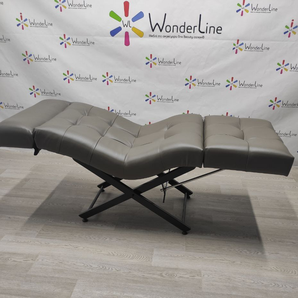 Анатомічна кушетка Tertio 2 Black для лешмейкерів та бровістів