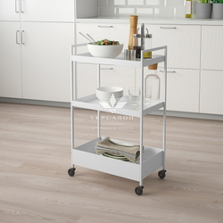 Косметологическая тележка Nissa белая