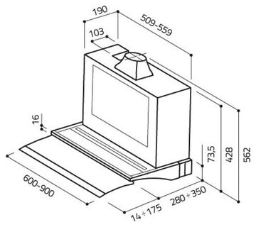 Витяжка ELICA GLIDE IX A/90
