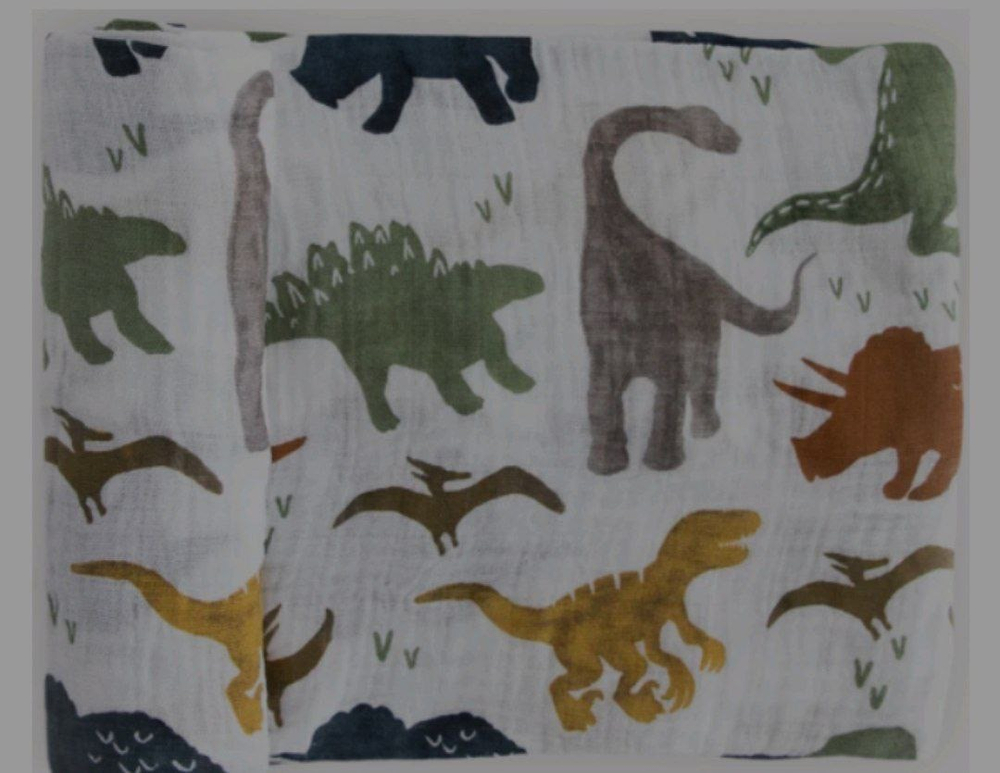 Пеленка динозавры муслин
