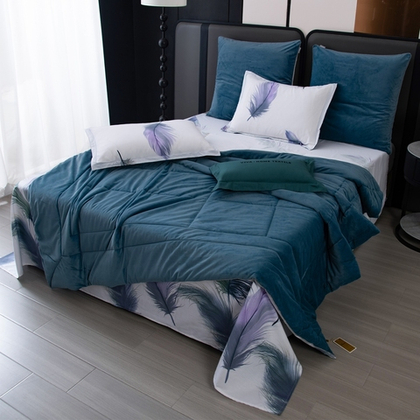 Комплект постельного белья Сатин Velouria Luxe с Одеялом VL018