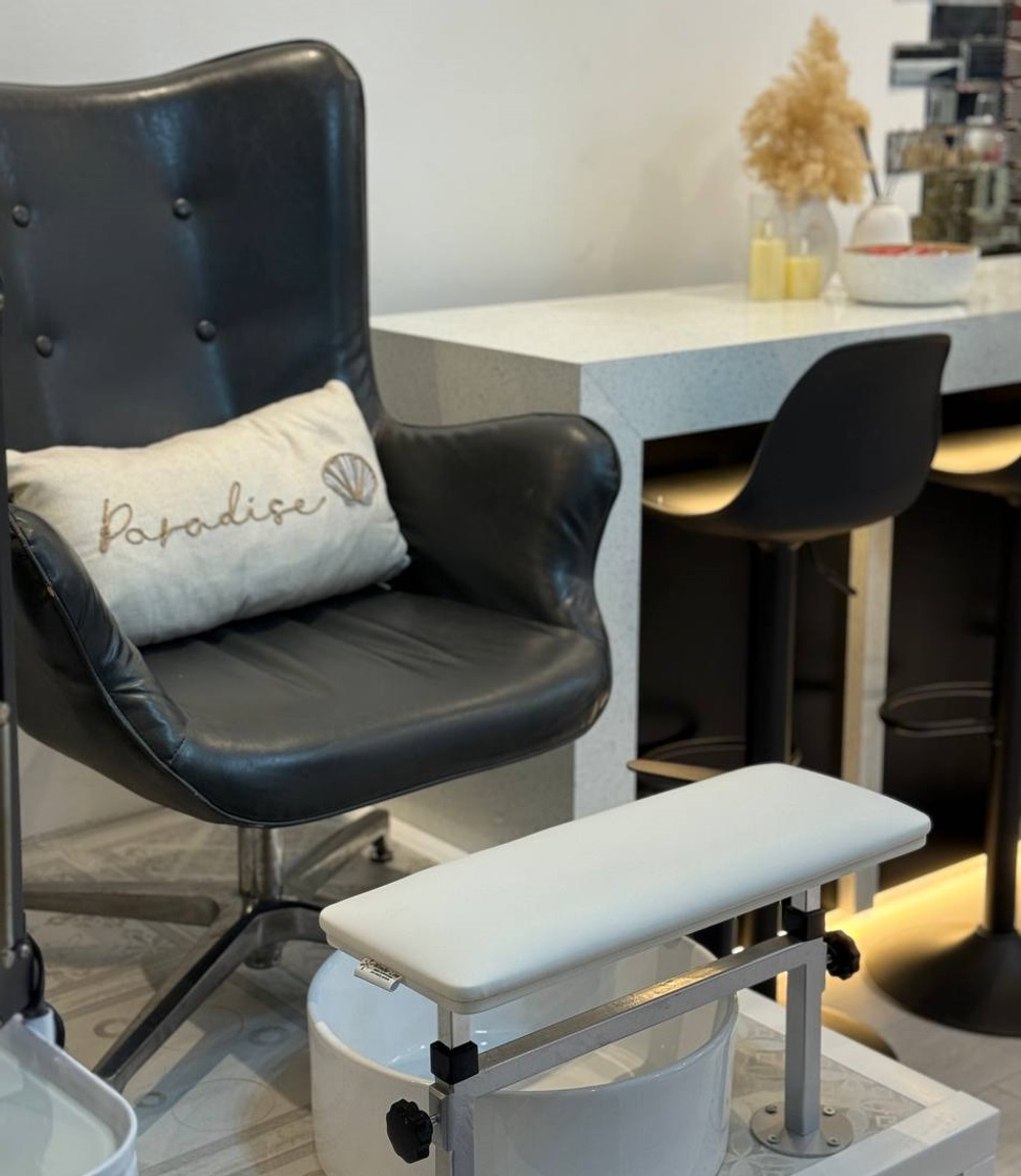 Подставка для педикюра Tertio 7 с регулировкой высоты на silver ножках