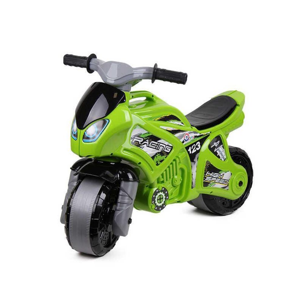 Детская каталка-толокар мотоцикл 5859 Technok Toys зеленый