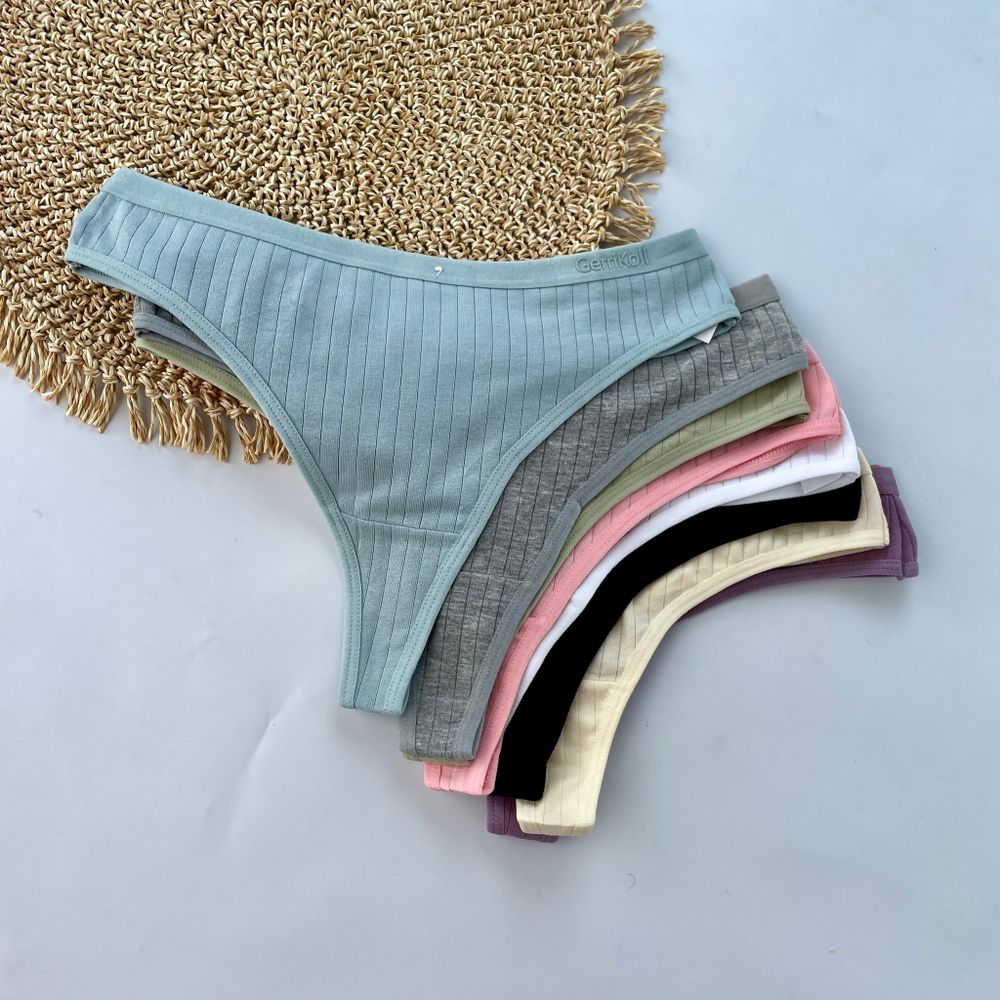 Стрінги в широкий рубчик