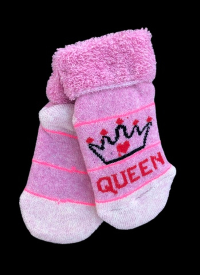 Шкарпетки "Queen", махра ТМ "Baby socks" (0-6 міс)