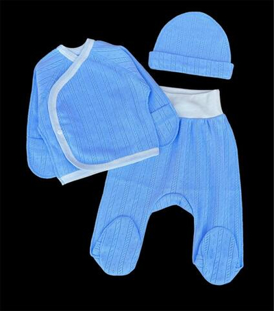 Комплект 3в1: льоля, повзунки, шапочка "Принт", рібана трансфер ТМ “Happy ТoТ” (56 см)