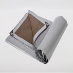 Тент 2х3 от дождя и снега 210г./м2 (серый/коричневый). Усиленные края.