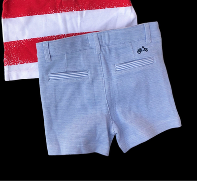 Костюм 2в1: шорти, поло, бавовна, котон ТМ "Original marines" (68-74 см)