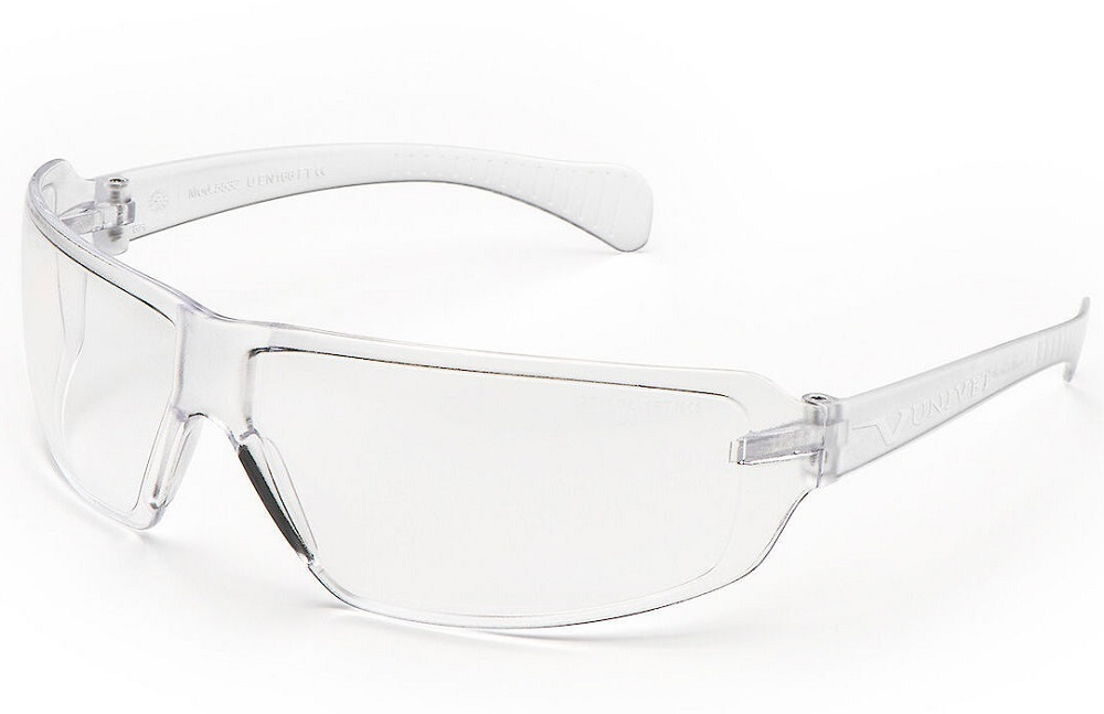 Очки защитные ультра легкие незапотевающие прозрачные, 553Z Univet